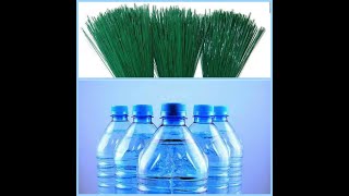 PLASTIC BOTTLE BROOM BRISTLES!!!! by Plastic bottle cutter 5,244 views 2 years ago 5 minutes, 14 seconds