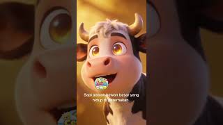 Sapi Lucu 🐄 Belajar Hewan &amp; Suaranya #shorts