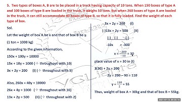 BMC EDU ENG10/ALGEBRA//LINEAR EQUATION IN TWO VARIABLES-WORD PROBLEMS//BY VIKRANT SIR