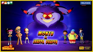 Montu Ka Jhappa Dhappa Magic Paper Monster Attack Little Singham Pogo Tv Kids Cartoon