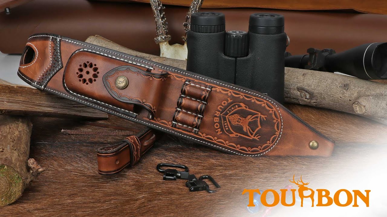Fodero In Pelle Per Coltello Pieghevole TOURBON - Cintura - Marrone - Taglia Piccola