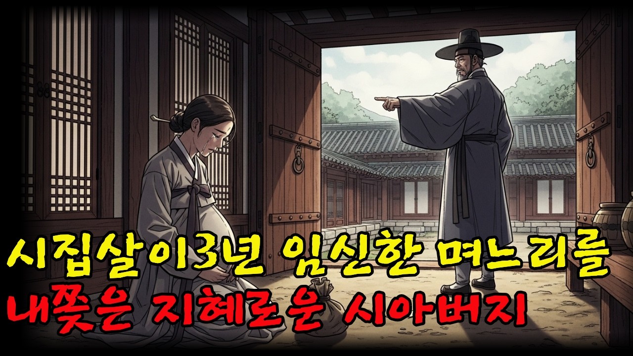 옛날이야기 시집살이3년 임신한 며느리를 쫒아낸 지혜로운 시아버지|전설|야담|