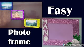 How to make colorful photo frames/diy frames/living room drcor/