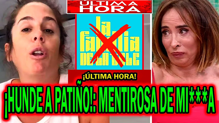 💥¡SE HA LIADO! ANABEL PANTOJA HUNDE A MARÍA PATIÑO Y LA FAMILIA DE LA TELE CON BELÉN ESTEBAN