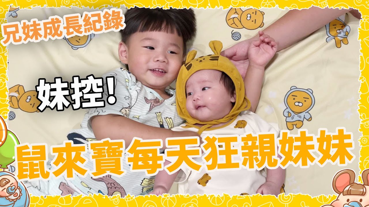 鼠來寶是妹控 每天狂親狂聞小蝴蝶 初吻被哥哥奪走了【Bobo TV】兄妹成長過程