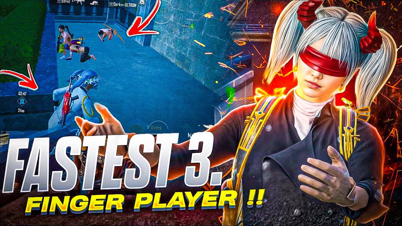 Fastest 3 Finger Player!! 🔥 | 1v4 intense clutches💀 | Fastest Squad Wipes! | BGMI🔱