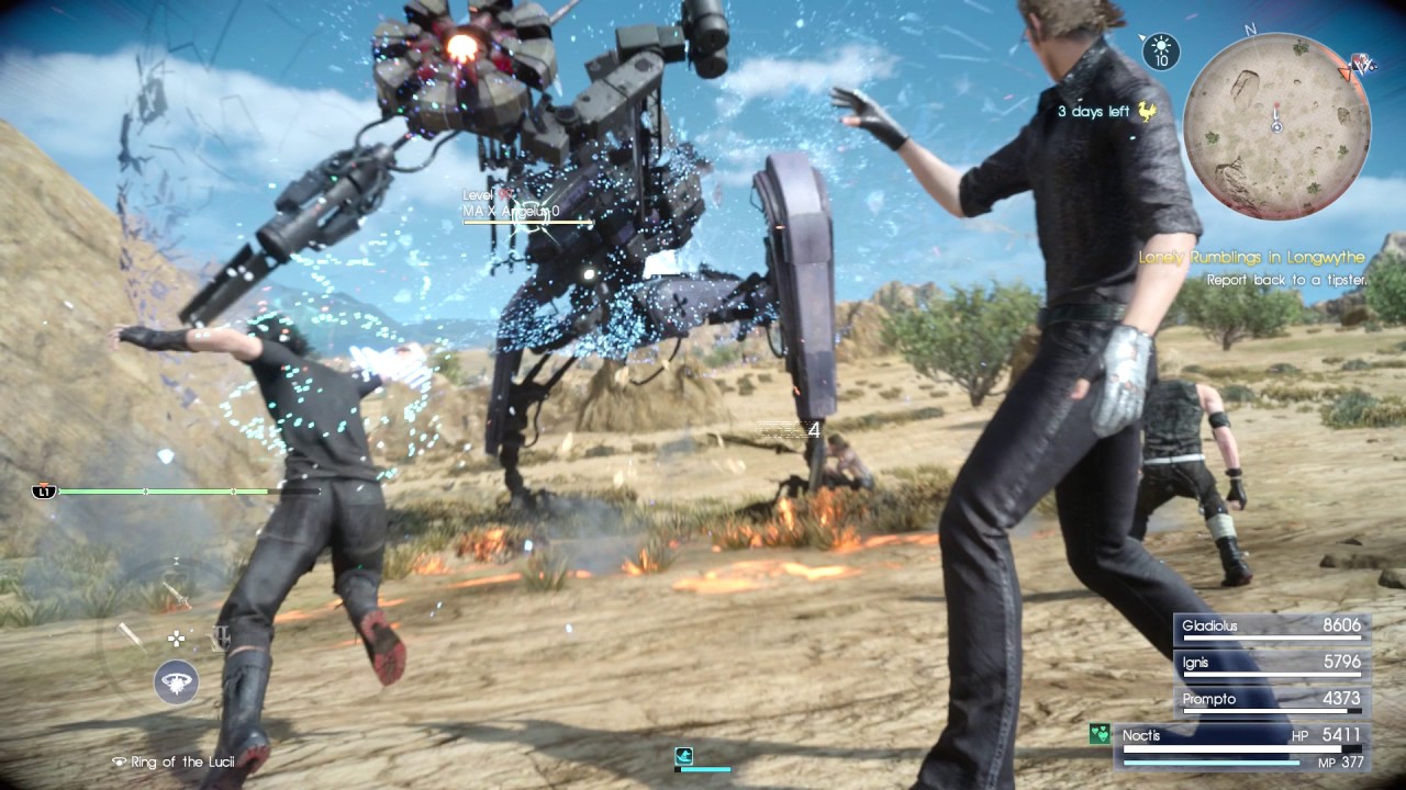 Final Fantasy XV - MA-X Angelus-0 - One Spell Kill | Ring of Lucii