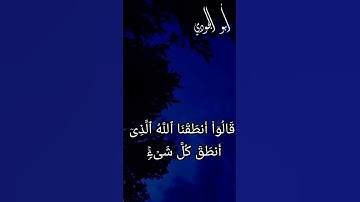 آية من سورة فصلت بصوت أبو الجودي 🥀❤️🥀