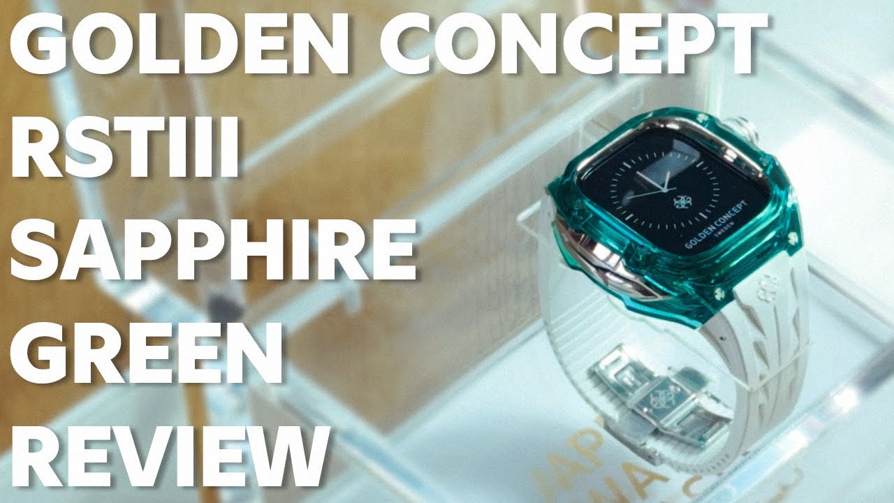 Golden Concept RSTIII Sapphire Green Apple Watch Case Review - All 