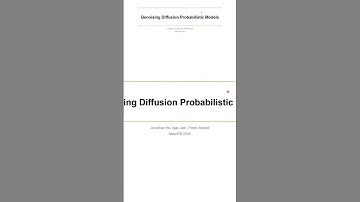 ddpm part 1 denoising diffusion probablistic models