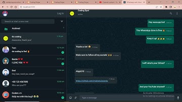whatsapp web clone with log-in fuctionality using reactjs