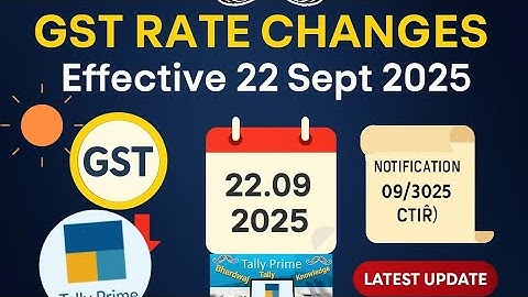 How to change gst rate in tally prime From 22.09.2025 ! Items ka tally prime me gst rate change kare