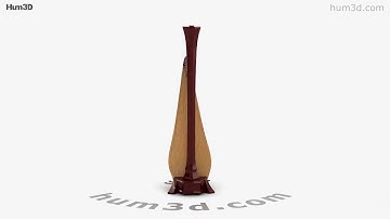 Harp 3D model by 3DModels.org