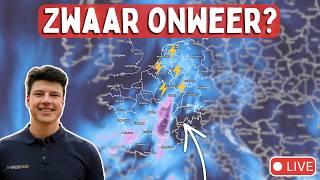 🔴[LIVE] Zwaar Onweer mogelijk door dit signaal | Weersverwachting