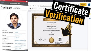 Certificate Validation with QR Code Complete Guide in Hindi