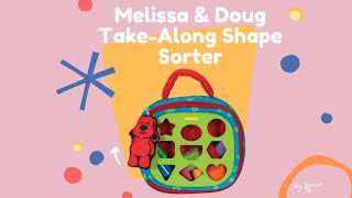 Melissa and Doug Kids Take-Along Shape Sorter REVIEW #amazonfinds #founditonamazon #toddlertoys