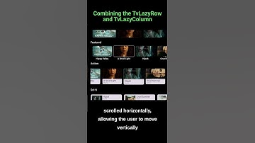 Jetpack Compose for Android TV - Combining Lazy Layouts
