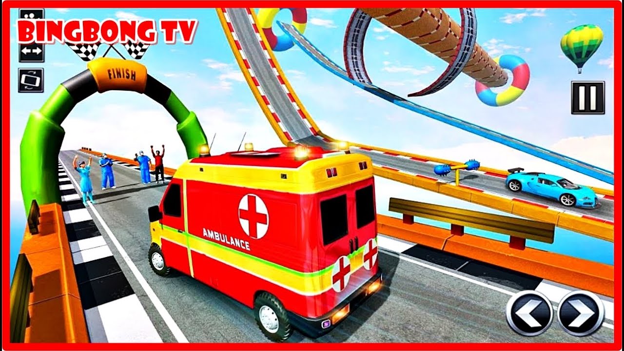 Impossible Track Stunts - Mega Ramp Ambulance Car Stunts Games 2020 | Android Gameplay - Cars Games