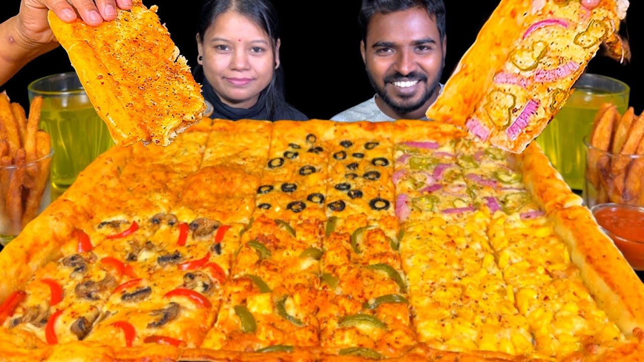 6 in 1 Pizza Eating Challenge - YouTube