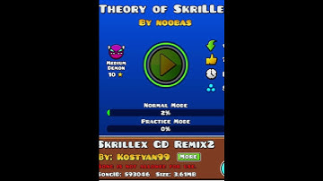 Theory of skrillex most popular medium demon until I die #geometrydash