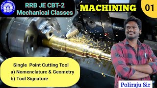Single point cutting tool | Nomenclature, Geometry  | Tool Signature | RRB JE | SSC JE mechanical