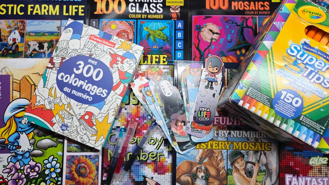  Покупки. Новые раскраски и арт-материалы. 😍❤️‍🔥