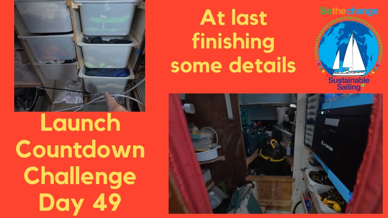 ⁣A fragmented & busy Boat Refit Day. Day 49 count to 0 launch challenge #BoatRefit #DIY #ElectricBoat