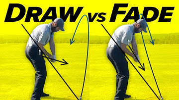 Draw vs Fade - PERFECT GOLF SWING SLOW MOTION !!