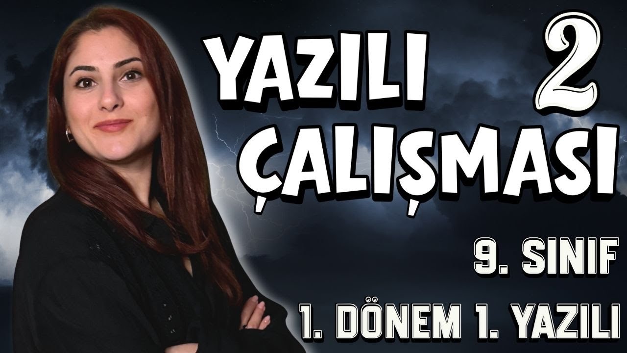 9. SINIF BİYOLOJİ 1. DÖNEM 1. YAZILI ÇALIŞMASI (YENİ MÜFREDAT) 2. VİDEO