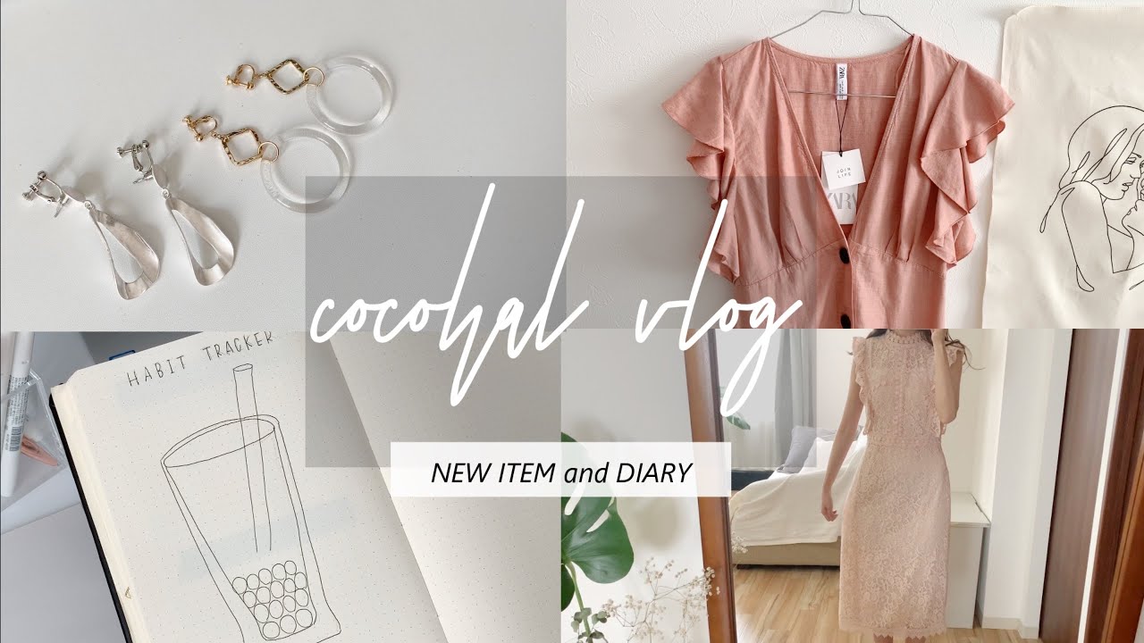 ［vlog］ZARAの購入品、アクセサリー購入品、7月の手帳の中身～週末の過ごし方～