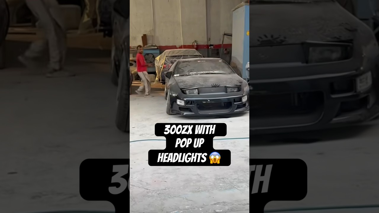 300ZX with a 3D printed body kit and pop up headlights from a