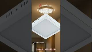 Plafón cuadrado minimalista Strühm MARTIN D