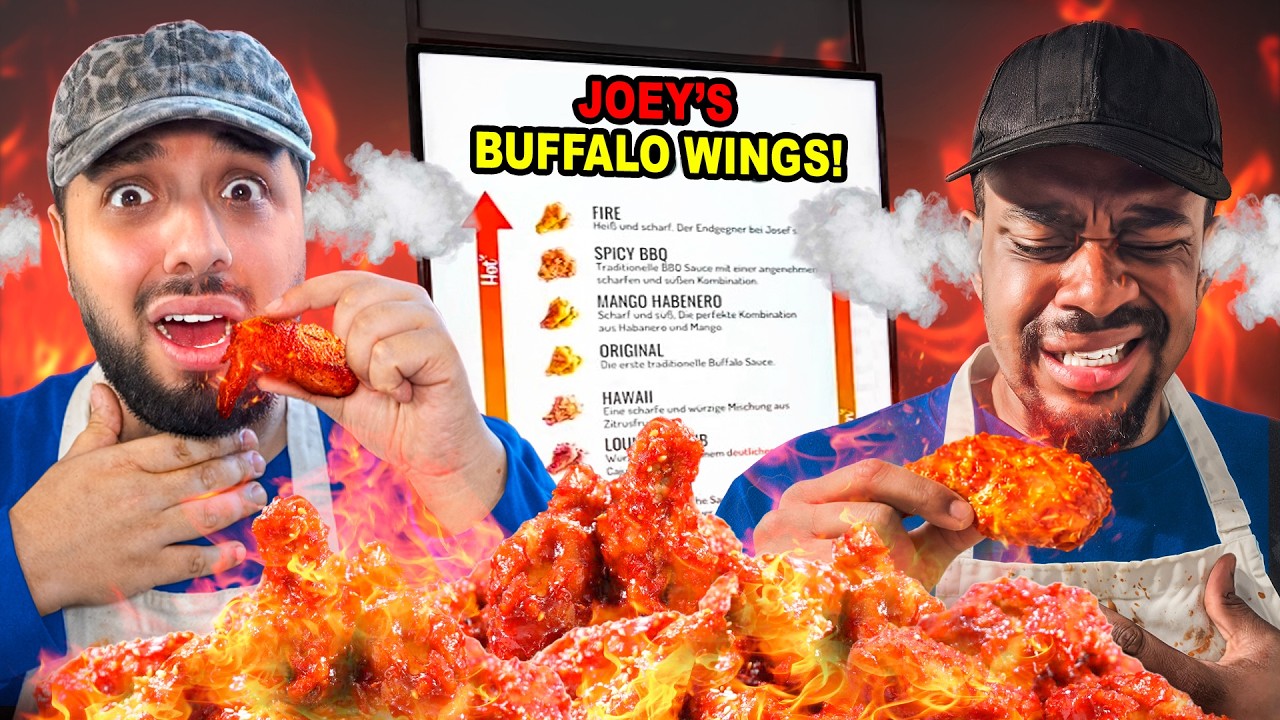 ICH ESSE DIE TÖDLICH SCHÄRFSTEN CHICKEN WINGS DEUTSCHLANDS! (mit THEO JUNIOR)
