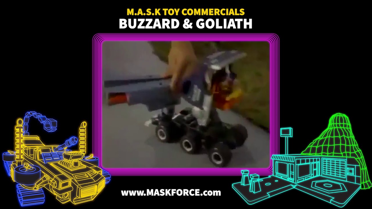 Kenner M.A.S.K Toy Commercial: Buzzard & Goliath