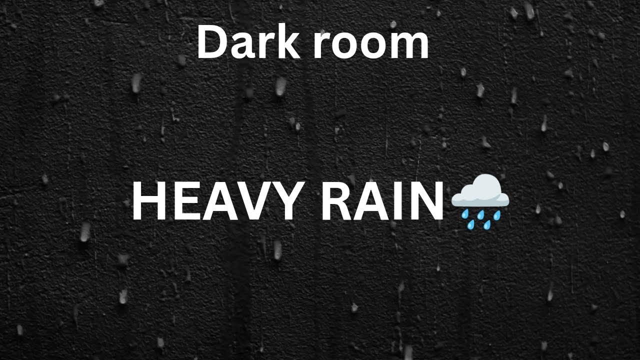 Peaceful Night Rain 🌧️ Black Screen for Sleeping