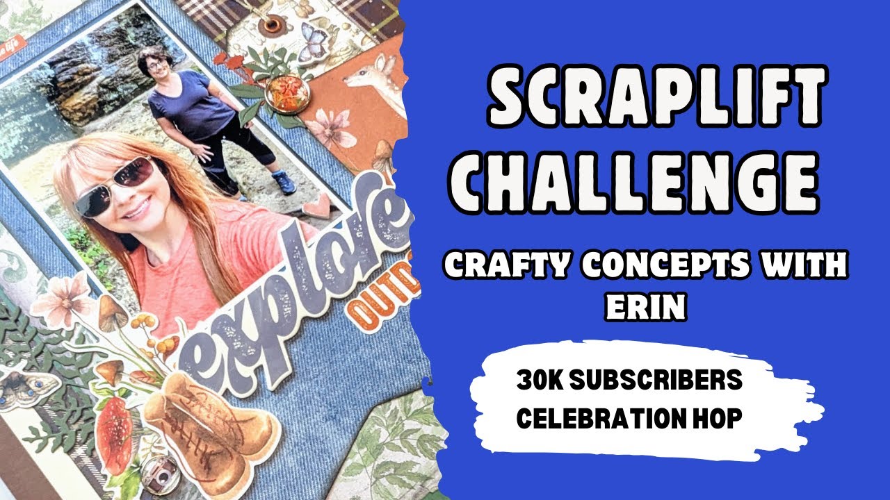 Scrapbook Layout/Scraplift Challenge- Hiking Scrapbook 12x12 Layout