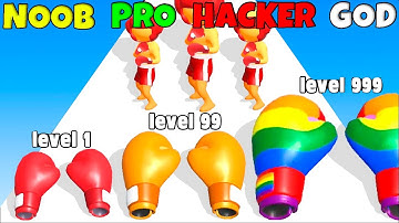 NOOB vs PRO vs HACKER vs GOD - Level Up Boxing