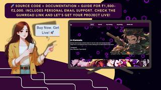 Project SubAnime Content-Based Recommendation System React.js, Firebase Database. Final Year Project Profile