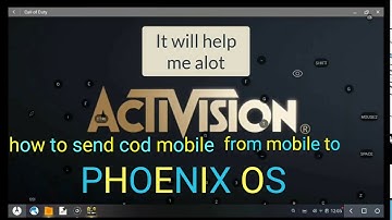 How To Send COD Mobile,Call Of Duty Mobile From Mobile To Phoenix OS Without Downloading