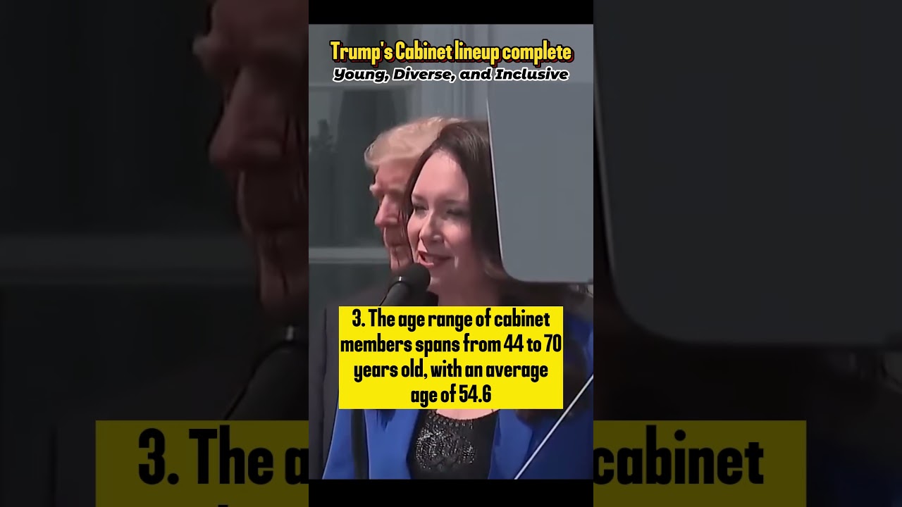 Trump's Cabinet team complete, Young, Diverse, and Inclusive