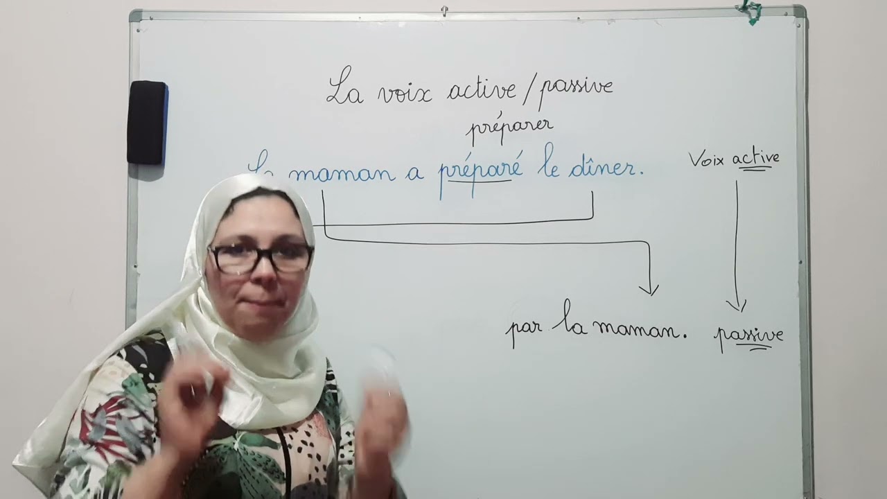 La voix active et passive من أسهل ما يكون ضروري تشوف الفيديو باش تفهم مزياااان 💪💪
