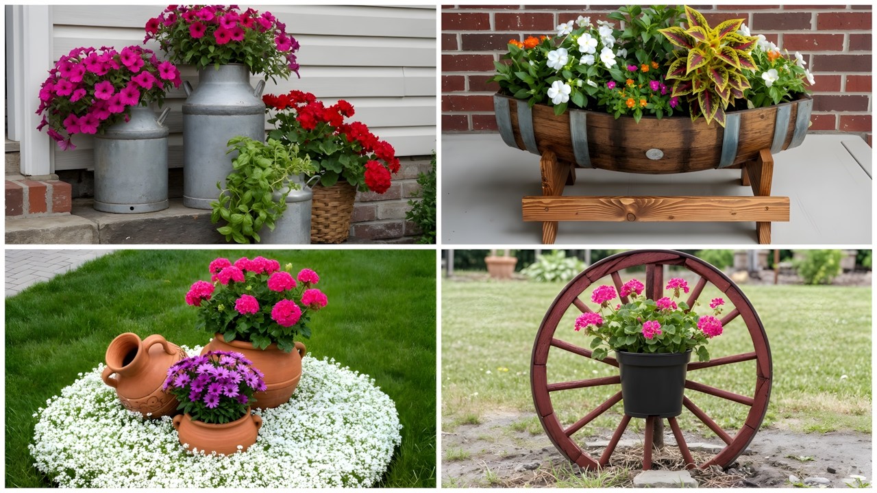 IDEIAS PARA DEIXAR SEU JARDIM COM UM TOQUE RÚSTICO