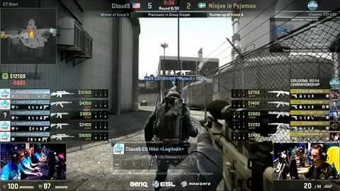 Cloud9 vs  NiP Gaming Map 1   ESL One Cologne 2014   Quarterfinals   CS GO
