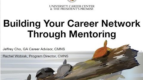 Building Your Network Through Mentoring