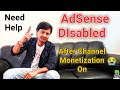 AdSense Disabled Monetization Problem on New Channel