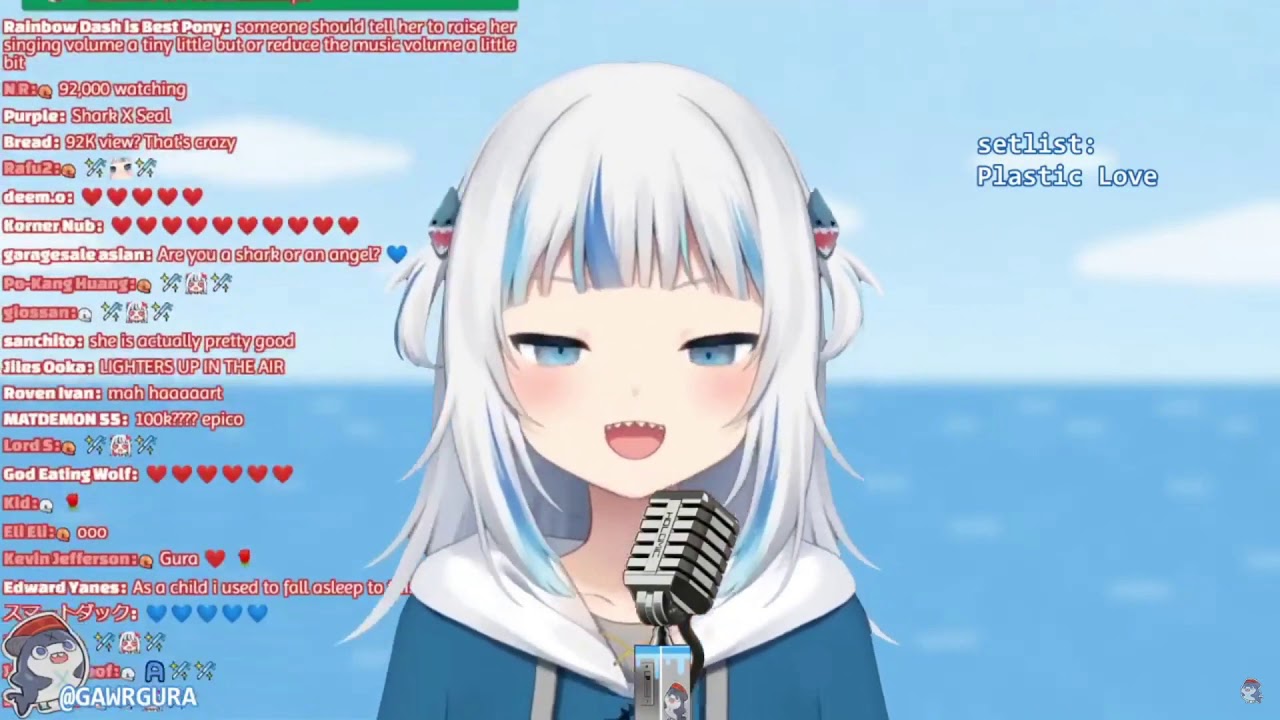 Gawr Gura sings Kiss from a Rose