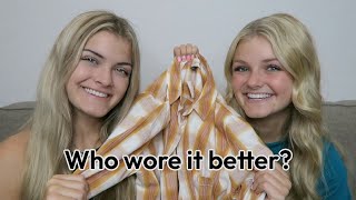 Who Wore It Better?  Thrift Store Outfit Challenge