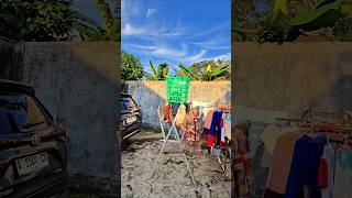 keranjang semangka ada di atas jemuran