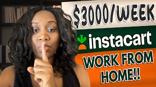 INSTACART REMOTE JOBS | GET PAID TO CHAT..IMMEDIATE HIRING