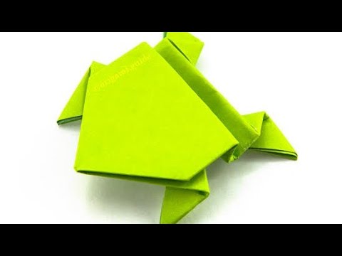 Origami frog V2/how to make a origami frog V2 #stayhome stay #withme